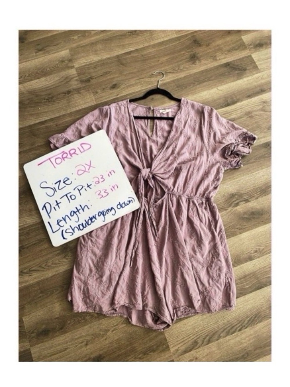 TORRID FESTI LILAC PURPLE CUT OUT ROMPER DRESS - Picture 10 of 10
